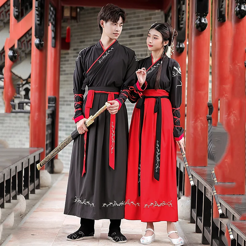 Top Trends: Chinese Tang Dynasty Ancient Costumes Hanfu Dress Couple Dance Clothes Classical Swordsman Clothing Traditional Fairy Cosplay Shoppable Styles