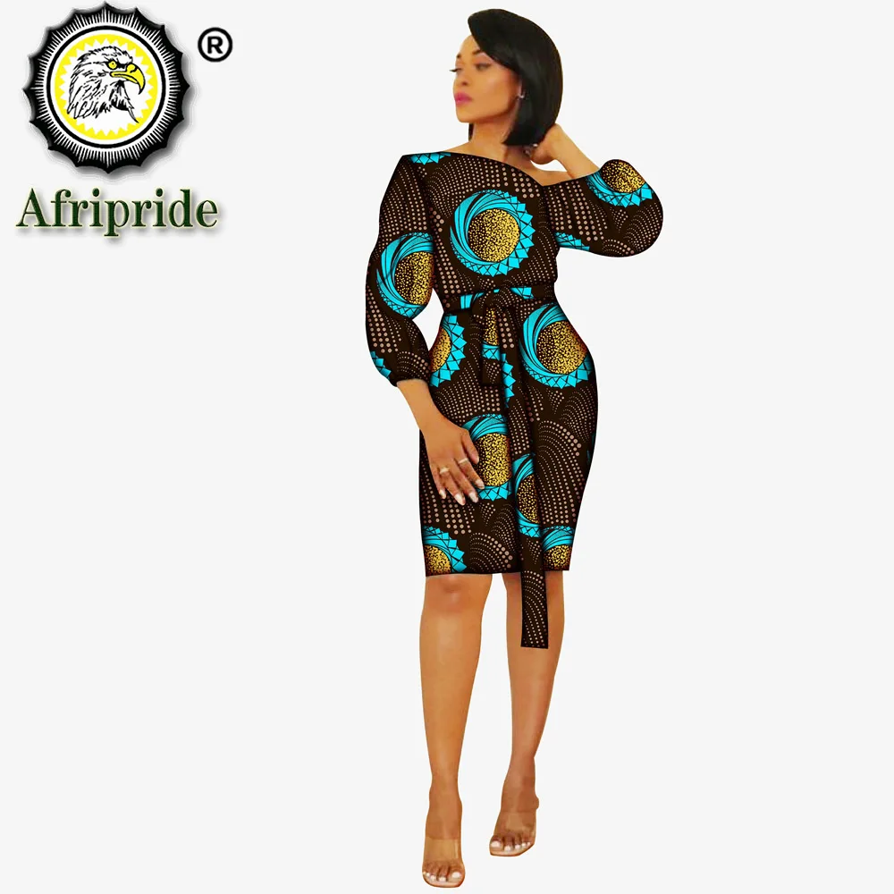 Top Trends: Party African Dresses For Women Dashiki Print Bazin Riche Dresses Knee Length Ankara Vestidos Women African Clothing S2025045 Shoppable Styles