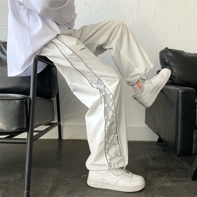 Top Trends: Reflect Streetwear Men&#039;s Pants Oversize Wide Pants Harajuku Sweatpants Fashion Joggers Skateboard Pants Techwear 2021New Shoppable Styles