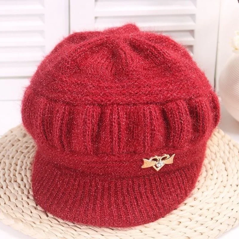 Top Trends: Winter Women&#039;s Warm Woolen Hats And Velvet Hats, Outdoor Windproof Warm Hats, Thick Knitted Hats, Caps, Skullies &amp; Beanies Shoppable Styles