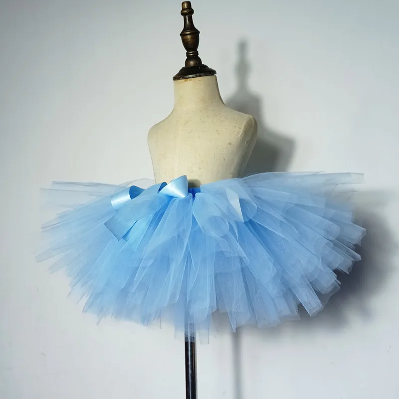 Top Trends: Fluffy Tutu Skirts Girls Dance Skirt Powder Blue Birthday Costumes Tutus Pic By Actual Sample Shoppable Styles