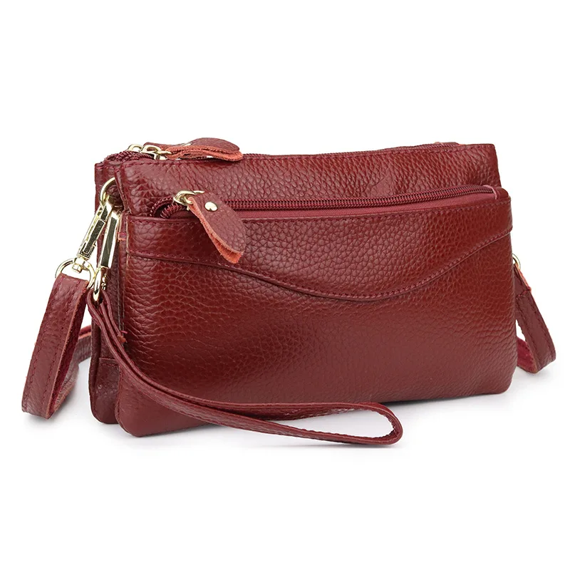 Top Trends: RanHuang New Arrive 2023 Women&#039;s Genuine Leather Messenger Bags High Quality Cow Leather Clutch Bags Mini Shoulder Bags Red B013 Shoppable Styles