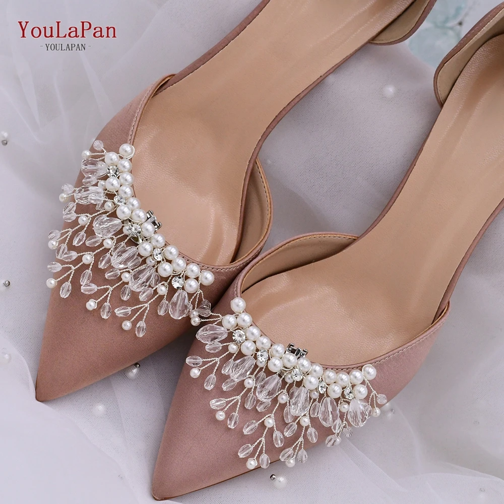 Top Trends: YouLaPan X13 1 Pair Rhinestone Pearl Shoe Clips Crystal Charm Flower Decorative Shoe Clips Fashion Wedding Shoes Accessories Shoppable Styles