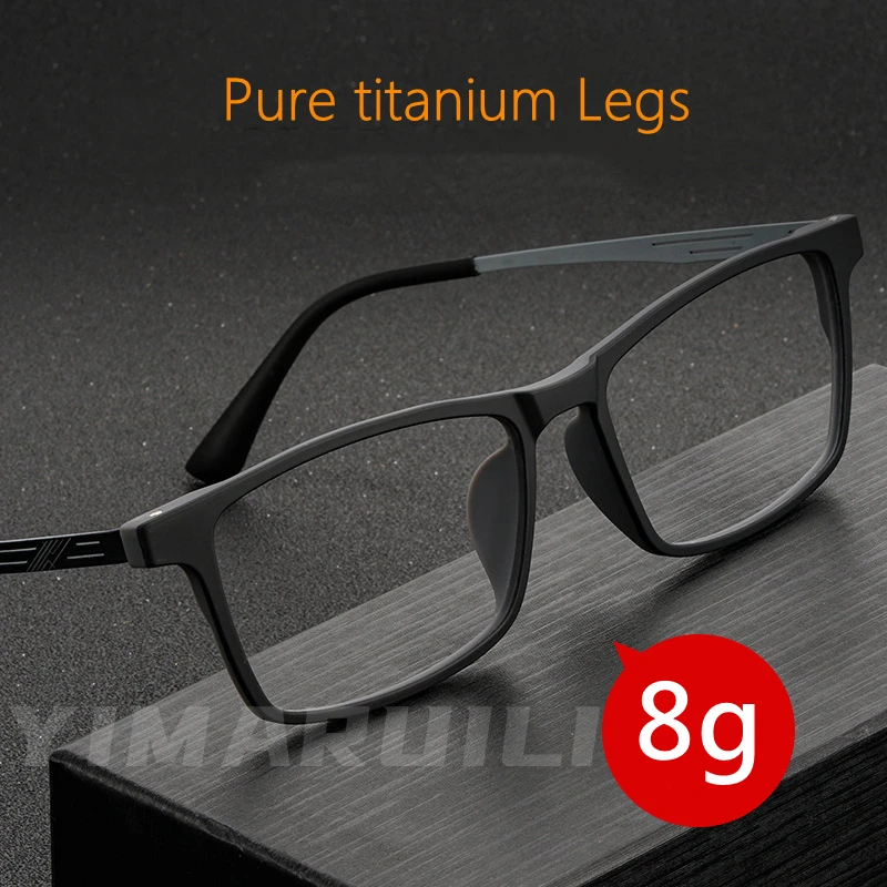 Top Trends: YIMARUILI Ultralight Comfortable Full Frame Large TR90 Eyewear Myopia Hyperopia Optical Prescription Glasses Frame Men Y8883 Shoppable Styles