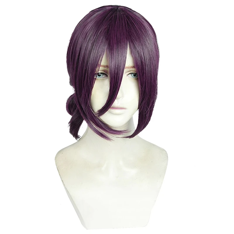 Top Trends: Reze Cosplay Wig Anime Chainsaw Man Purple Brown Ponytail Hair Pelucas Halloween Carnival Party Costume Role Play Shoppable Styles