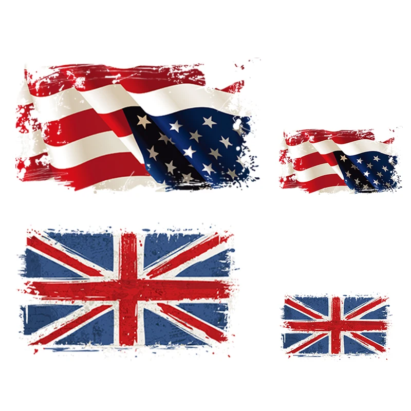 Top Trends: NEW British Flag Patches For Clothes Iron On Applique Thermal Bags Stickers Heat Transfer Patches Diy Washable Easy Use Stickers Shoppable Styles