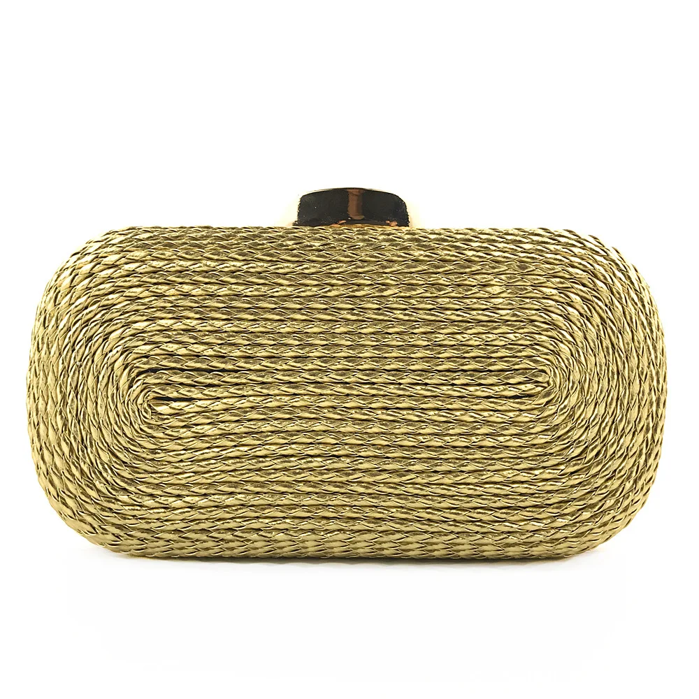 Top Trends: 2021 High Quality Brand Clutch Bag Women&#039;S Gold Evening Bags Ladies Shoulder Crossbody Bag Straw Female Handbag Purse Sac A Main Shoppable Styles