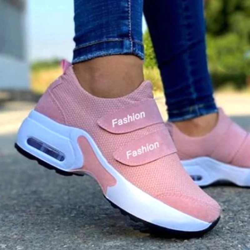 Top Trends: Women Air Cushion Sneakers Female Vulcanized Shoes Platform Flats Ladies Shoes Casual Wedges Shoes Woman Sport Sneakers Shoppable Styles