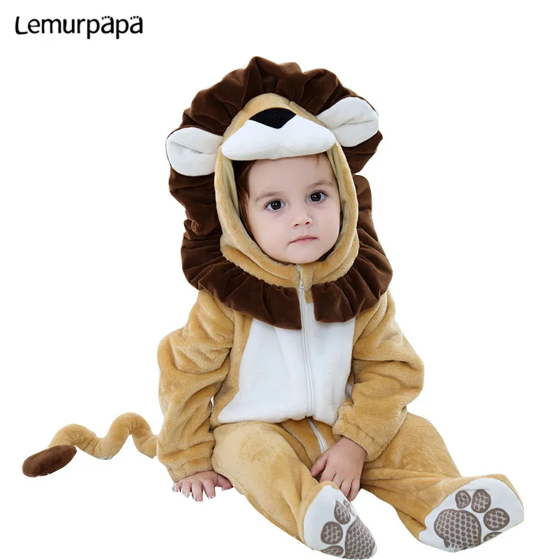 Top Trends: Anime Infant Baby Rompers Clothes 0-3Y Toddler Boy Girl Newborn Cartoon Onesie Pajamas Zipper Flannel Warm Baby Costume Rompers Shoppable Styles