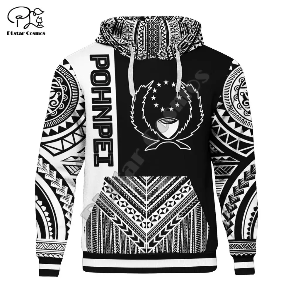 Top Trends: PLstar Cosmos 3DPrint Pohnpei Polynesian Culture Tribe Turtle Tattoo Winter Men / Women Funny Harajuku Streetwear Zip Hoodies-a17 Shoppable Styles