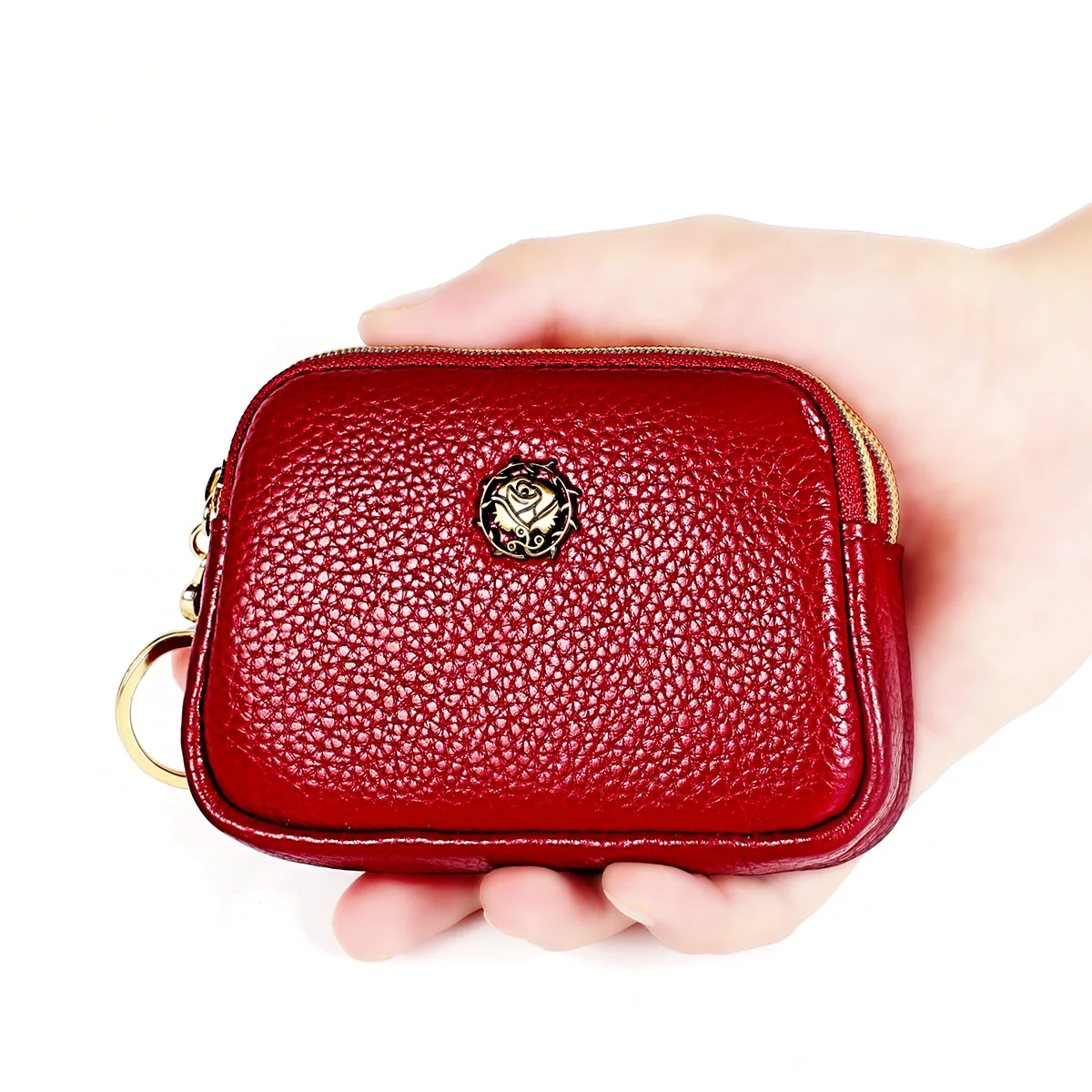 Top Trends: Senorita Fashion Genuine Leather Women Coin Purse Double Zipper Small Purse Wallet Shoppable Styles