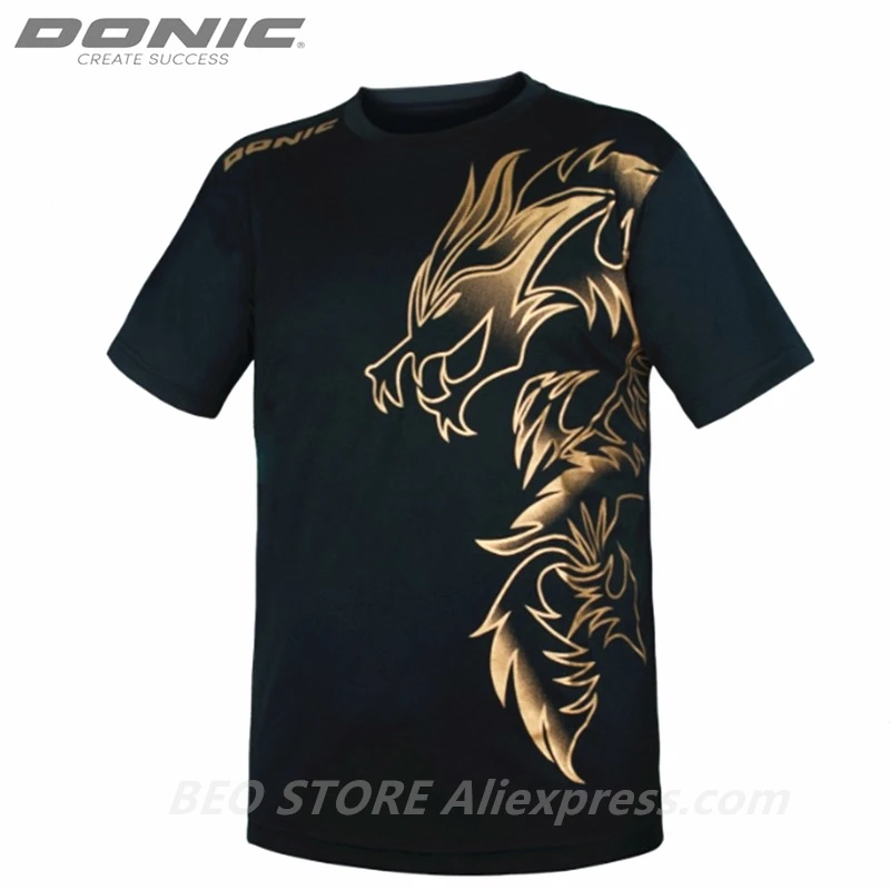 Top Trends: DONIC Table Tennis Jerseys Training T-Shorts New Style Dragon Absorb Sweat Comfort Top Quality Ping Pong Shirt Cloth Sportswear Shoppable Styles