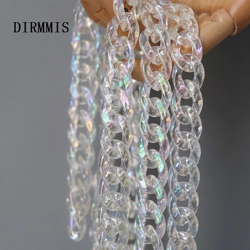 Top Trends: New Fashion Woman Handbag Accessory Parts Chain Light Transparent Acrylic Resin Chain Luxury Strap Women Shoulder Clutch Chain Shoppable Styles