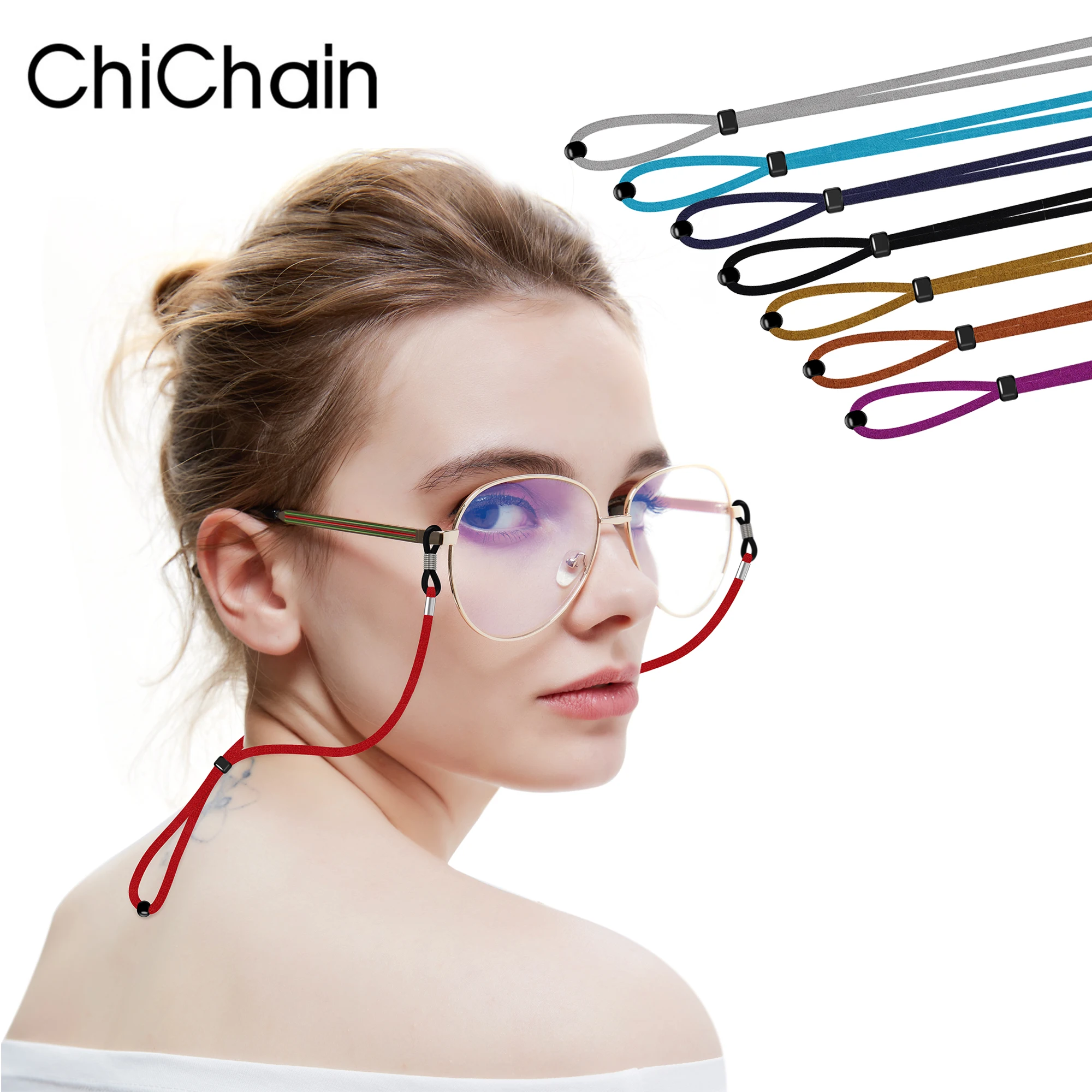 Top Trends: Hot-Sale Bohemian Style Premium Leather Eyeglasses Holder Strap Cord - Anti-slippery Glasses Cord Lanyard, Multi-Color Options Shoppable Styles