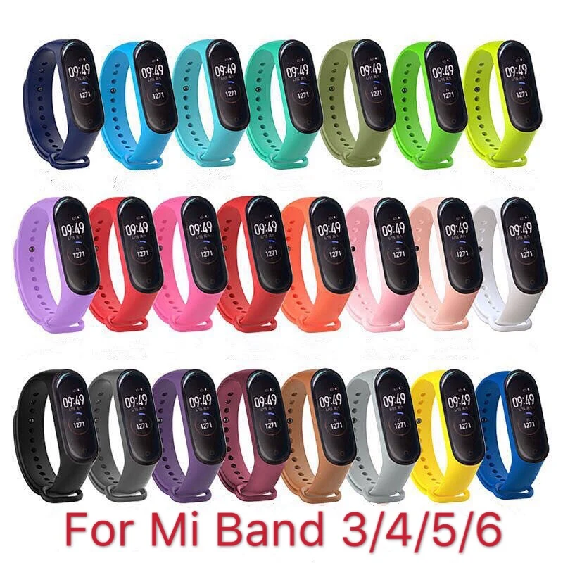 Top Trends: Silicone Strap For XiaoMi Mi Band 4 5 6 3 Sports Bracelet Wristband MiBand 3 4 Soft Rubber Strap For XiaoMi Mi Band 5 6 Bracelet Shoppable Styles