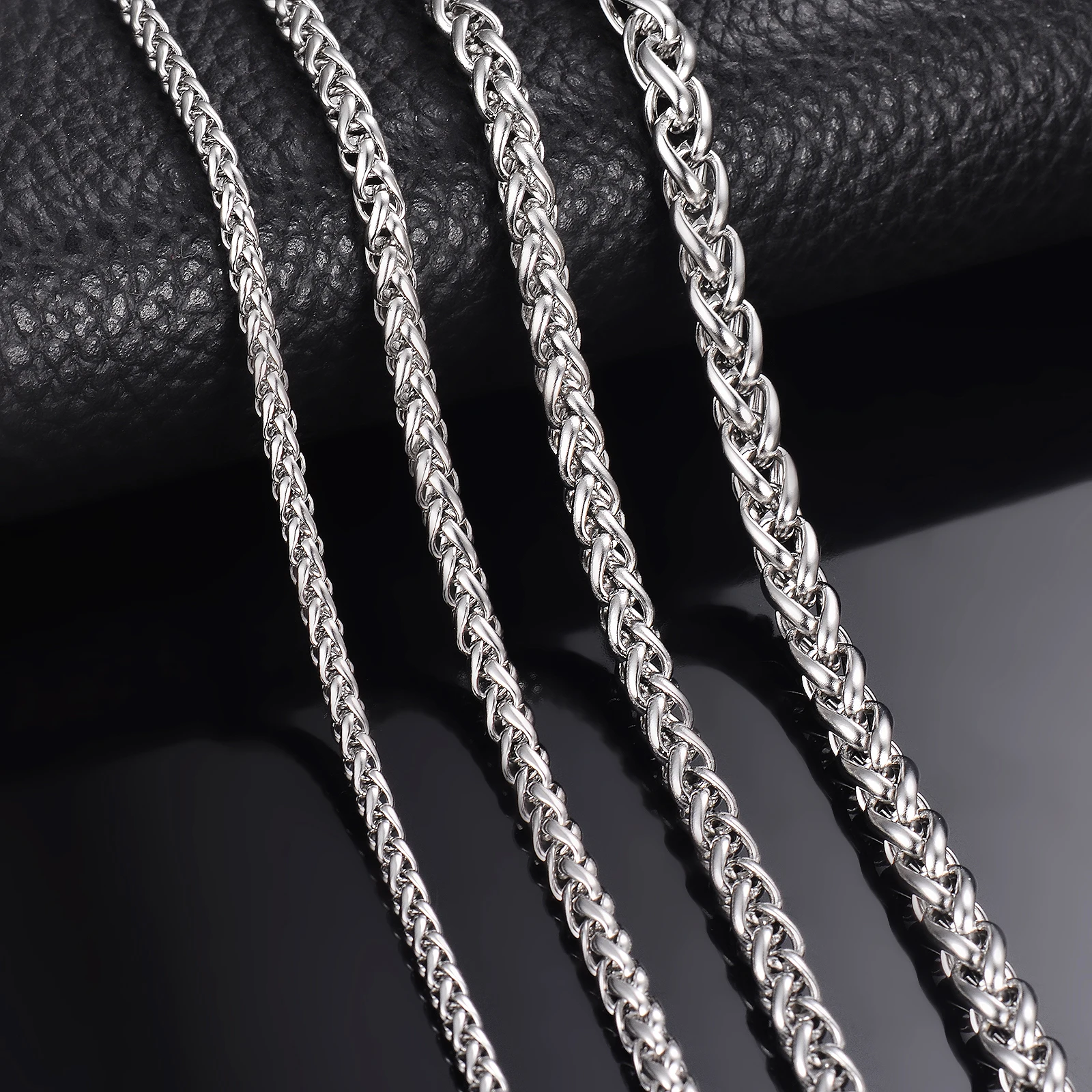 Top Trends: 1 Piece Width 2.5mm / 3mm / 4mm / 5mm / 6mm Keel Link Chain Necklace For Men Women Stainless Steel Chain Necklace Shoppable Styles