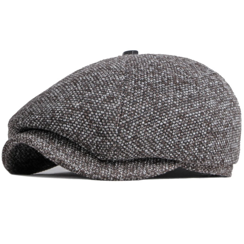 Top Trends: HT3747 Beret Men Women Autumn Winter Hat Octagonal Newsboy Cap New Warm Artist Painter Wool Beret Hat Male Female Flat Beret Cap Shoppable Styles