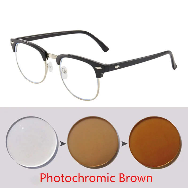 Top Trends: Diopter SPH 0 -0.5 -1 -1.5 -2 -2.5 -3 -3.5 -4 -4.5 -5 -5.5 -6.0 Anti Blue Light Photochromic Finished Myopia Glasses Shoppable Styles - Image 6