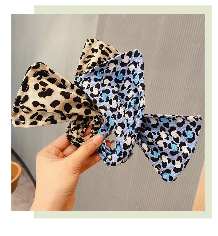 Top Trends: Fashion Female Magic Twisting Lazy Long Hair Curly Hair Artifact Printing Bow Headband Hair Accessories Headband Hair Curler Shoppable Styles - Image 4