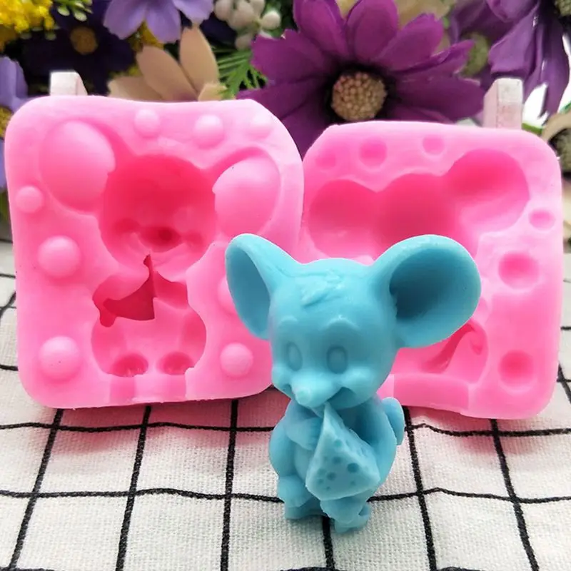 Top Trends: 3D Small Mouse Silicone Mold DIY Mousse Cake Decoration Candle Aroma Plaster Molds Shoppable Styles