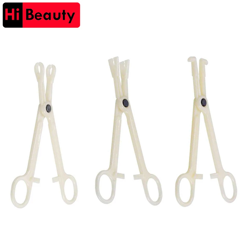 Top Trends: 1PC Disposable Sterile Slotted Round Navel Forceps Clamp Triangle Open Plier Ear Nose Piercing Tools Tattoo Piercing Supply Shoppable Styles