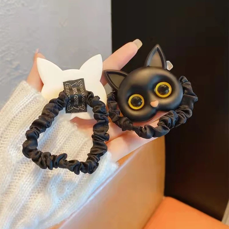 Top Trends: 2023 New Women Cute Cat Rubber Bands Elastic Hair Bands Korean Headwear Children For Girls Lovely Hair Accessories Ornaments Shoppable Styles - Image 3