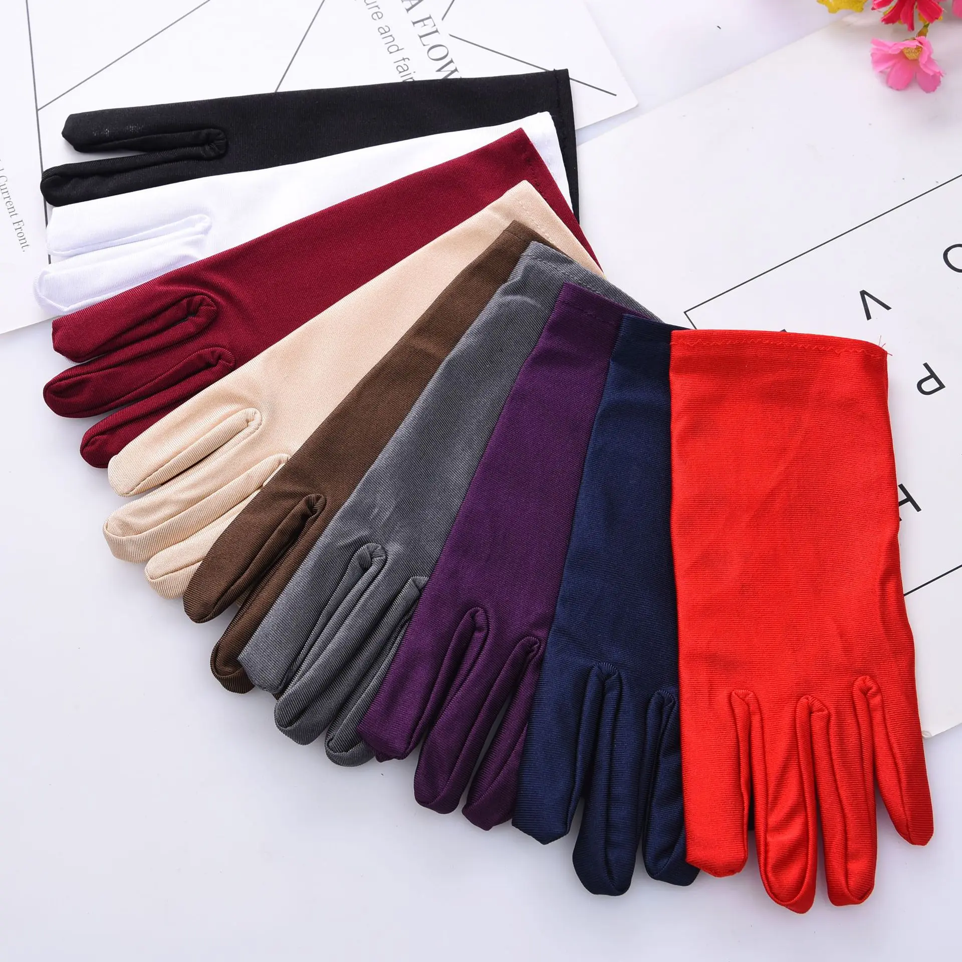 Top Trends: New Sheryl High Stretch Spandex Thin Gloves Ladies Riding Gloves Summer Etiquette Gloves Sunscreen Jewelry Shoppable Styles