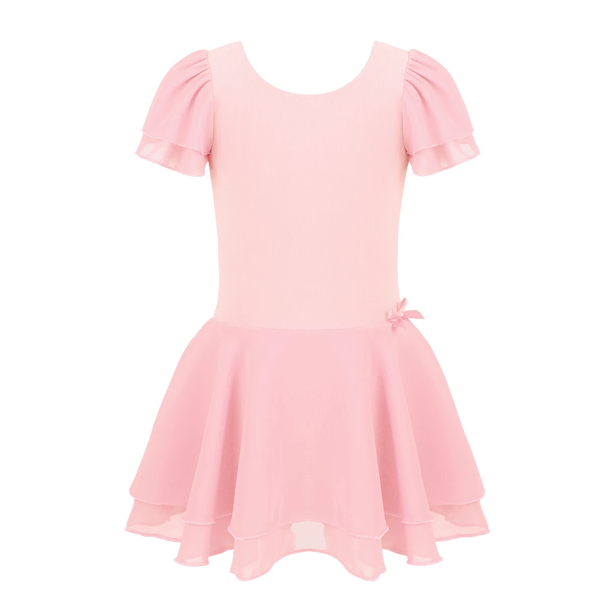 Top Trends: Kids Girls Ballet Dance Dress Gymnastics Leotard Costume Short Sleeve Ruffle Ballet Tutu Dress Child Stage Performance Dancewear Shoppable Styles