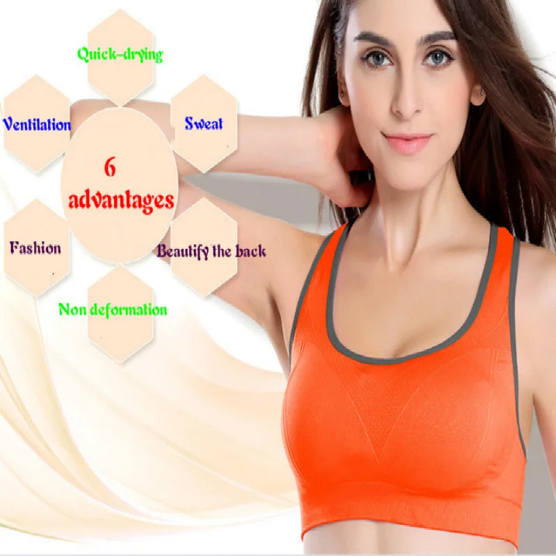 Top Trends: Women Sport Bras Sexy Seamless Yoga Shirts Sport Bra Top Comfortable Bra Push Up For Sports Sleep Fitness Clothing 5 Color Shoppable Styles - Image 2