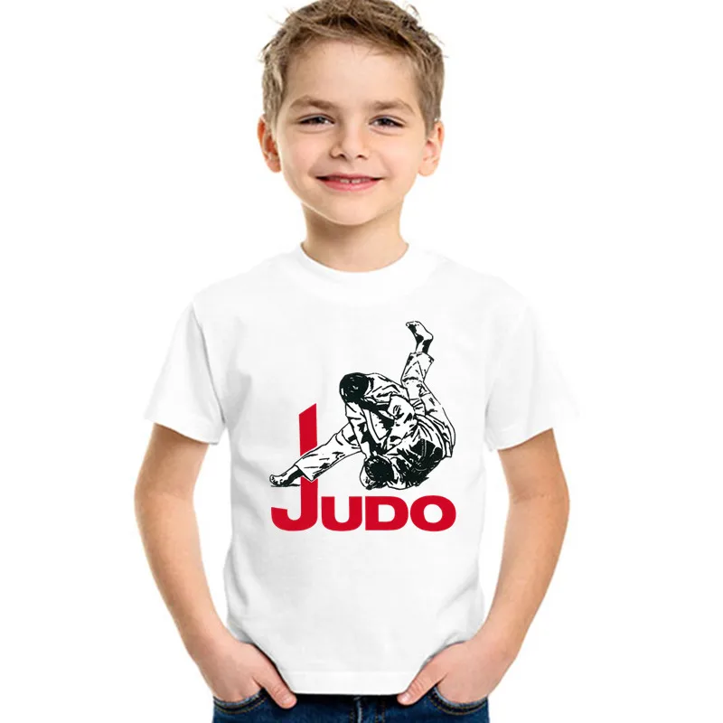 Top Trends: Evolution Of Judo Print Boys T-shirt Summer New Fashion Casual Short Sleeve Kids T Shirt Baby Girls Clothes Children Tops, HKP402 Shoppable Styles