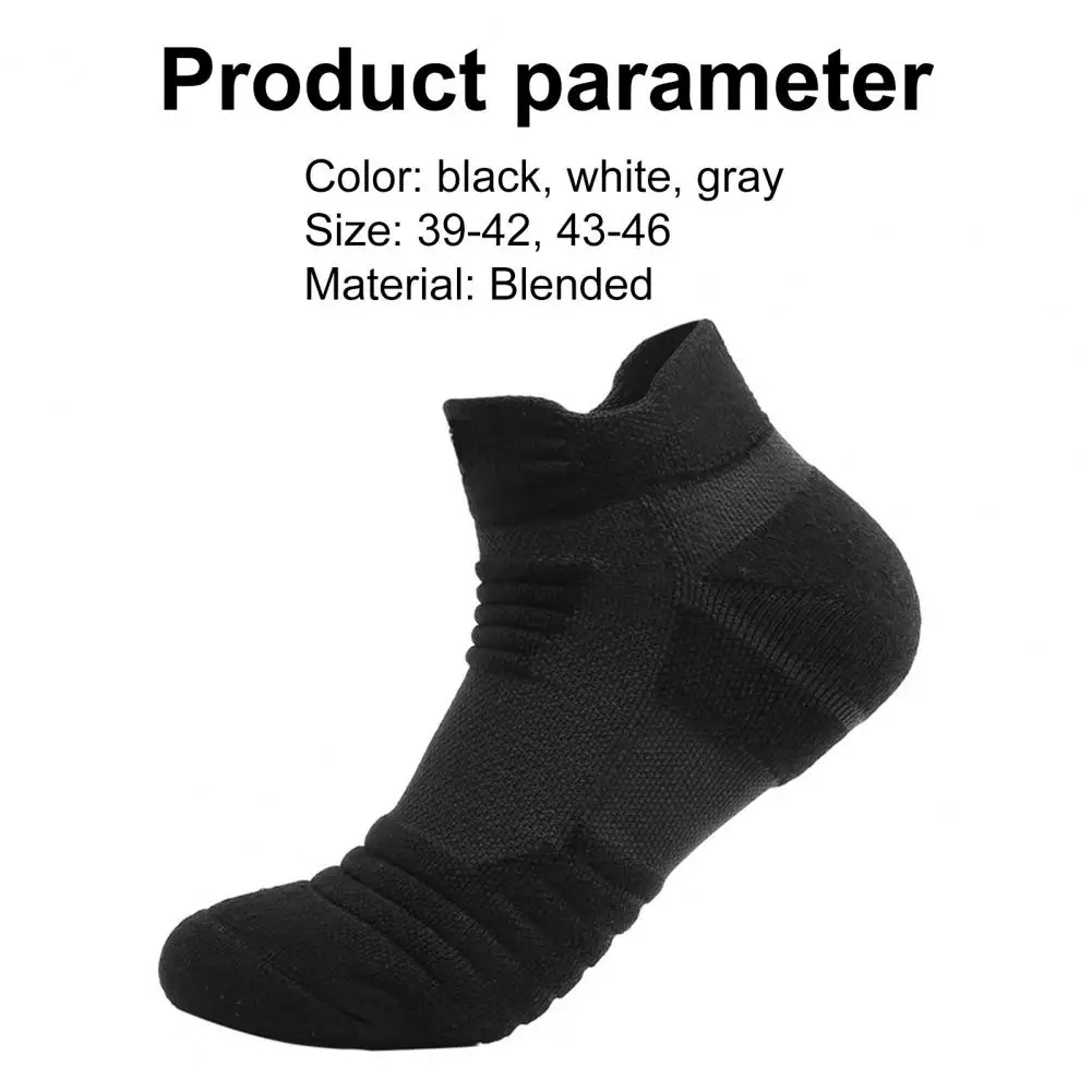 Top Trends: Men's Socks Compression Socks Breathable Socks Solid Color Thickened Men's Running Football Basketball Sports High Elastic Shoppable Styles - Image 6