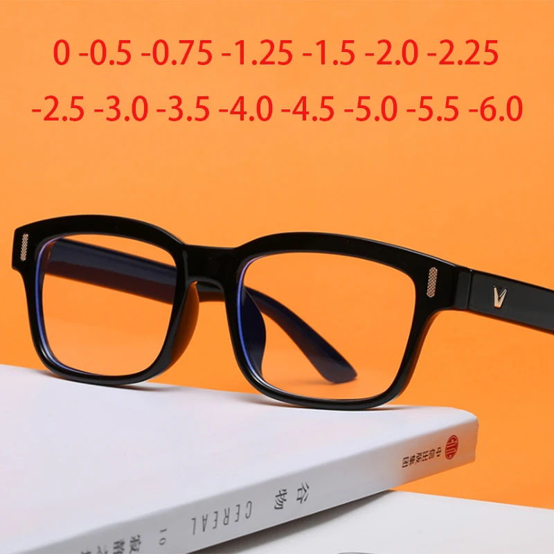 Top Trends: -0.5 -0.75 -1.0 To -6.0 Prescription Eyeglasses 1.56 Aspheric Lens Myopia Glasses For Unisex Literary Student Diopters Glasses Shoppable Styles