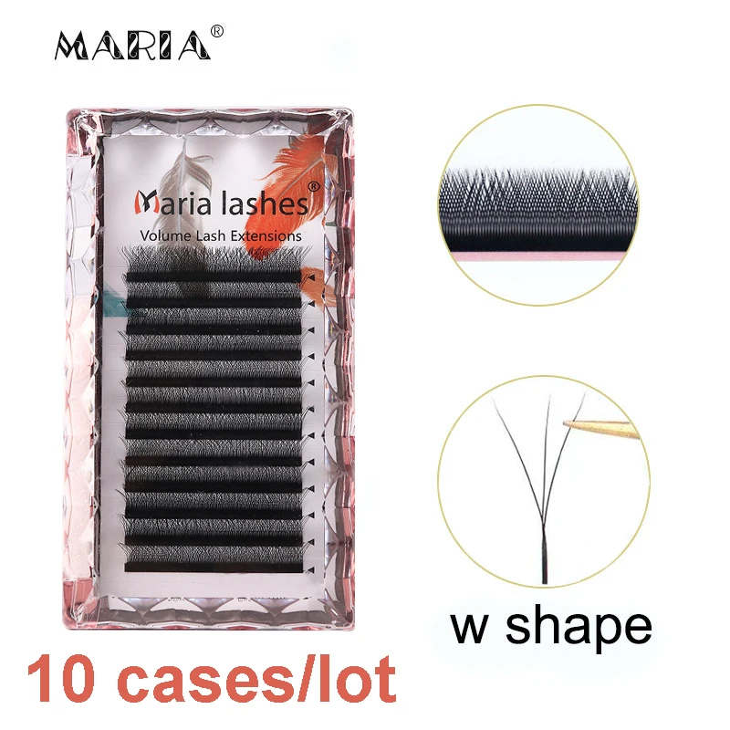 Top Trends: MARIA 10 Cases 3D W Private Label Wholesale Russian Eyelashes Clusters Easy Fan Volume Lashes Extension Y Mix False Mink Makeup Shoppable Styles