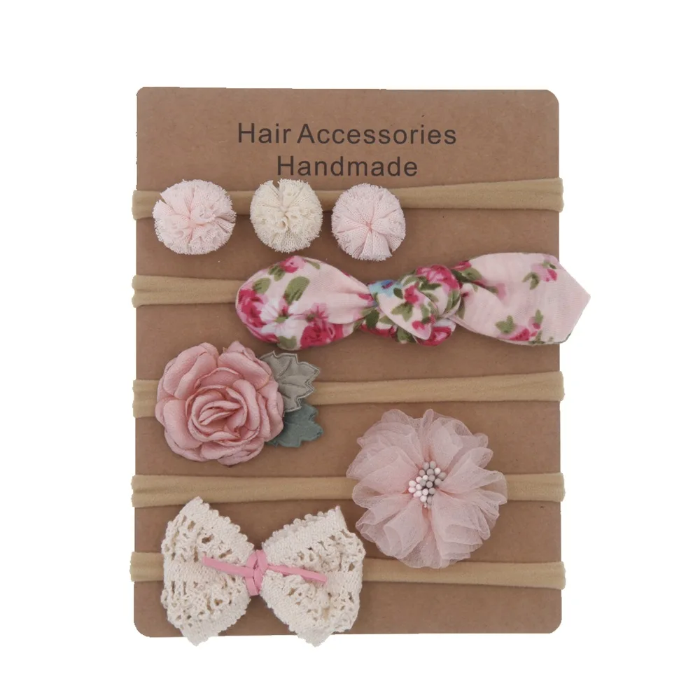 Top Trends: Baby Headbands Newborn Hair Bows Kids Toddler Headband Elastic Hair Band Headwear Children Girl Hair Accessories 5pcs / lot Shoppable Styles - Image 4