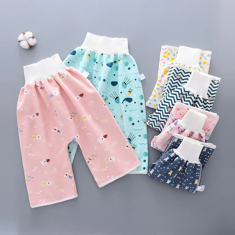 Top Trends: Baby Diaper Training Skirt Comfortable Waterproof Pajamas Skirt High Waist One Size Washable Reusable Cloth Diapers For Babies Shoppable Styles - Image 2