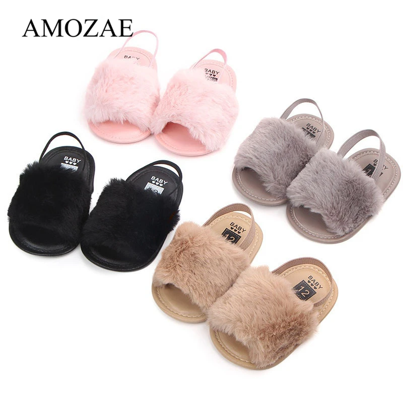 Top Trends: Fashion Faux Fur Baby Shoes Cute Infant Baby Boys Girls Shoes Soft Sole Slipper Comfortable Indoor Shoes For 0-18M Shoppable Styles