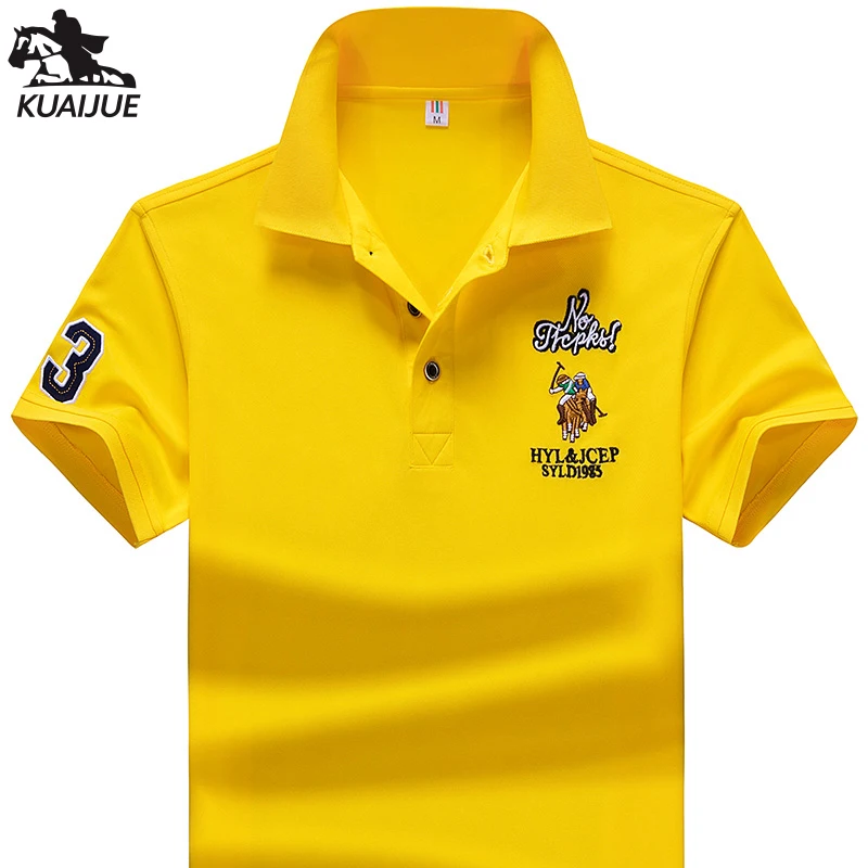 Top Trends: Polo Shirt Men Summer New Synthetic Style Fiber Mens Short Sleeve Polo Shirt Youth Embroidered Business Casual Polo Shirt 1733 Shoppable Styles