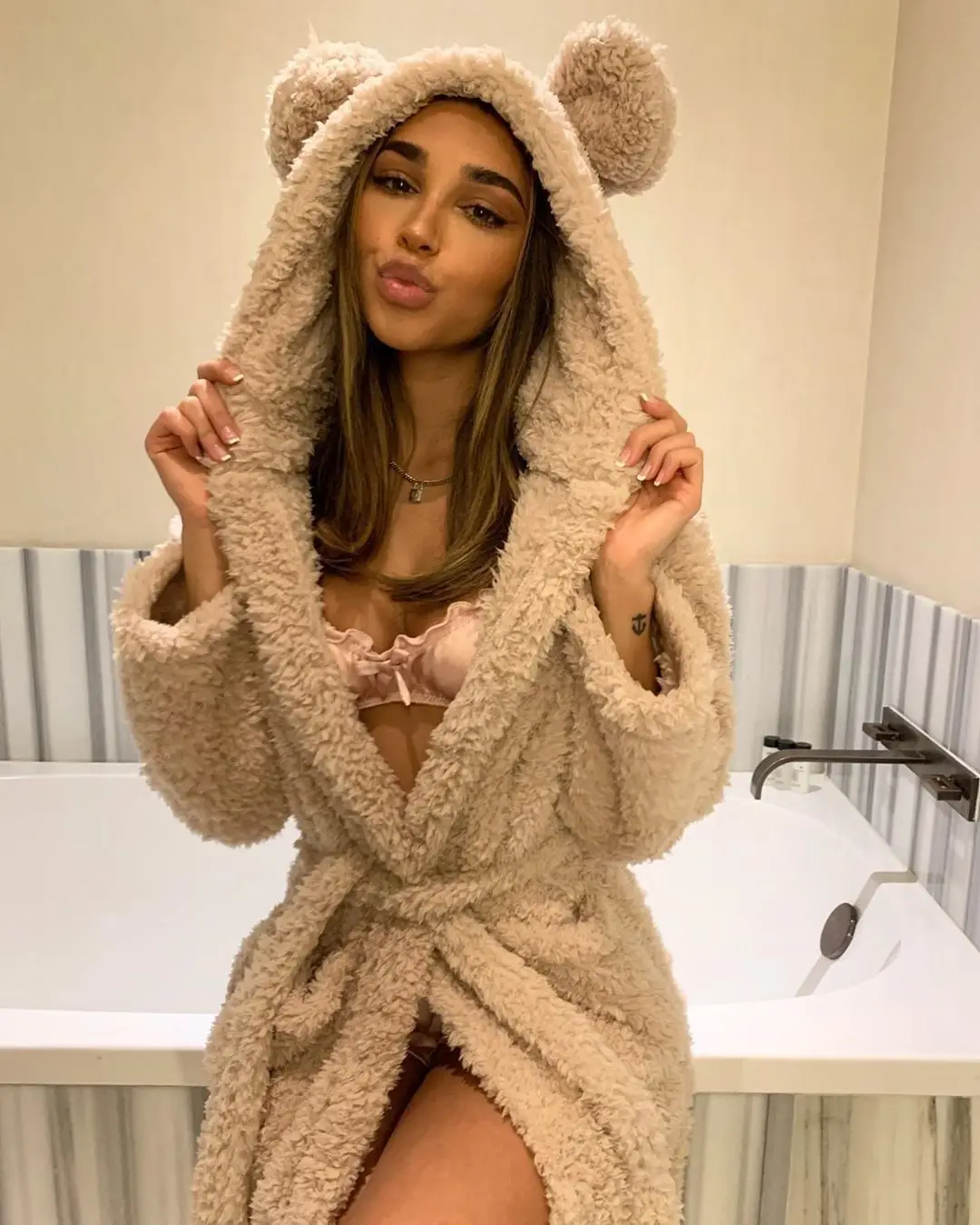 Top Trends: Women Warm Kimono Robe Plush Fleece Bathrobes Soft Long Sleeve Animals Ears Hooded Night-robe Loungewear Pajama Sleepwear Shoppable Styles