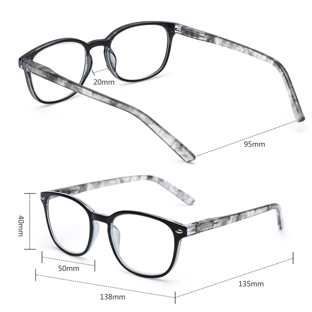 Top Trends: JM Spring Hinge Reading Glasses Retro Magnifier Diopter Presbyopic Reading Glasses Women Glasses Shoppable Styles - Image 5