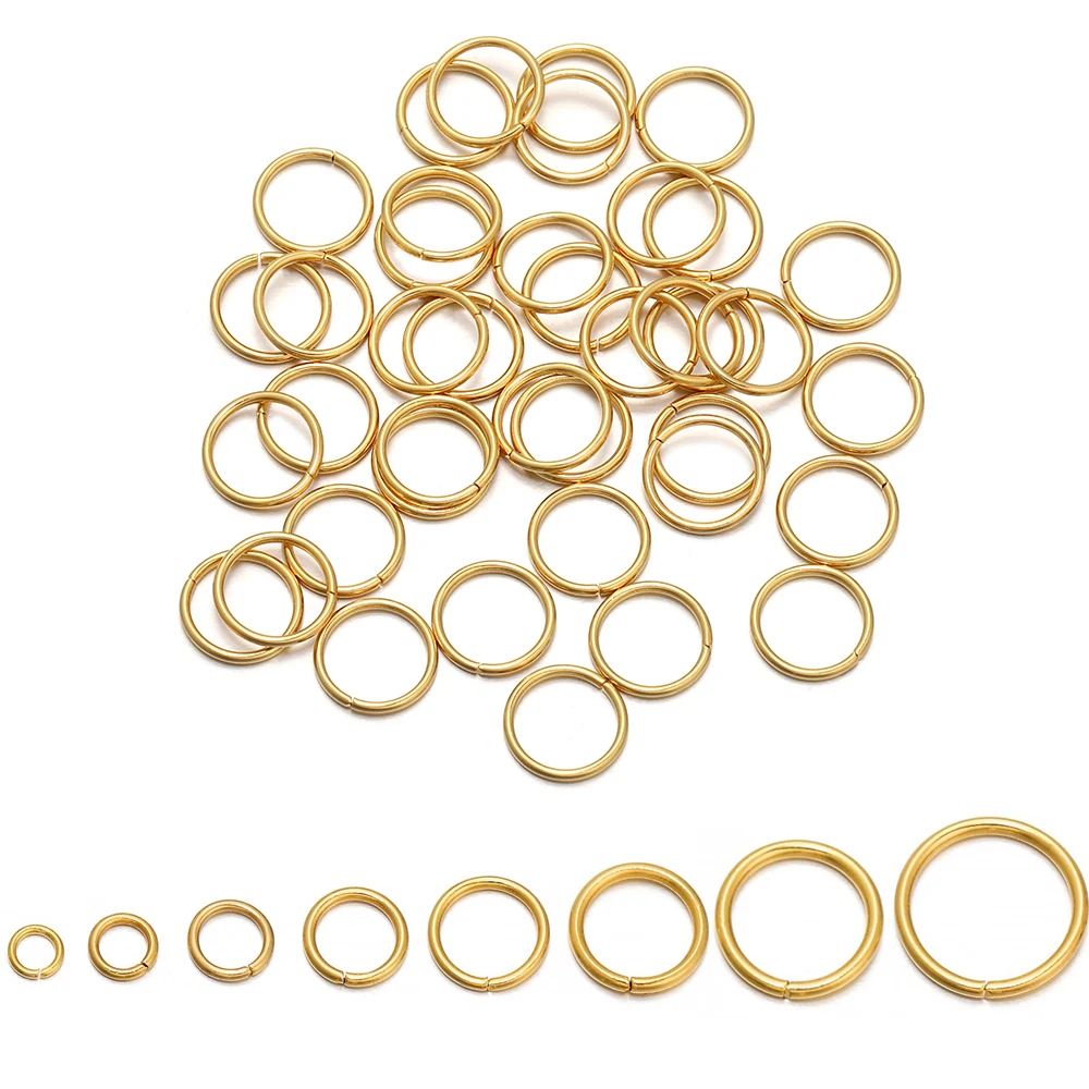 Top Trends: 50-200pcs / lot 4 5 6 8 10 Mm Stainless Steel Jump Rings Split Rings Connectors For DIY Jewelry Making Supplies Accessories Shoppable Styles