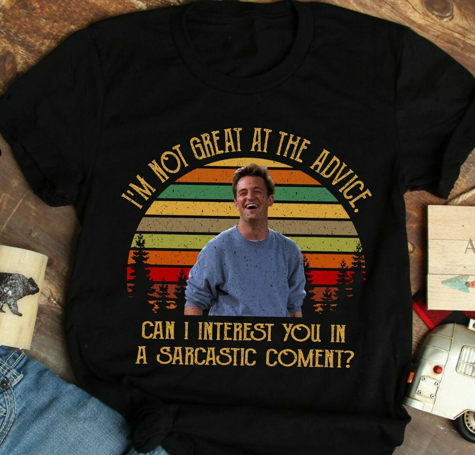 Top Trends: I'm Not Great At The Advice Shirt Vintage Chandler Bing Friends T-shirt Men Tshirt Harajuku Streetwear Shoppable Styles