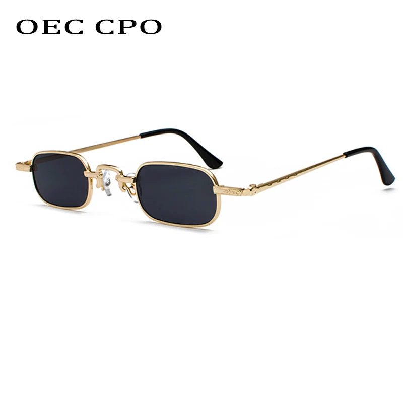 Top Trends: OEC CPO Vintage Square Sunglasses For Men Luxury Brand Designer Metal Sun Glasses Women Fashion Famous Brand Eyewear Gafas O87 Shoppable Styles