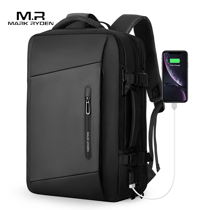 Top Trends: Mark Ryden 17 Inch Laptop Backpack Raincoat Male Bag USB Recharging Multi-layer Space Travel Male Bag Mochila Shoppable Styles