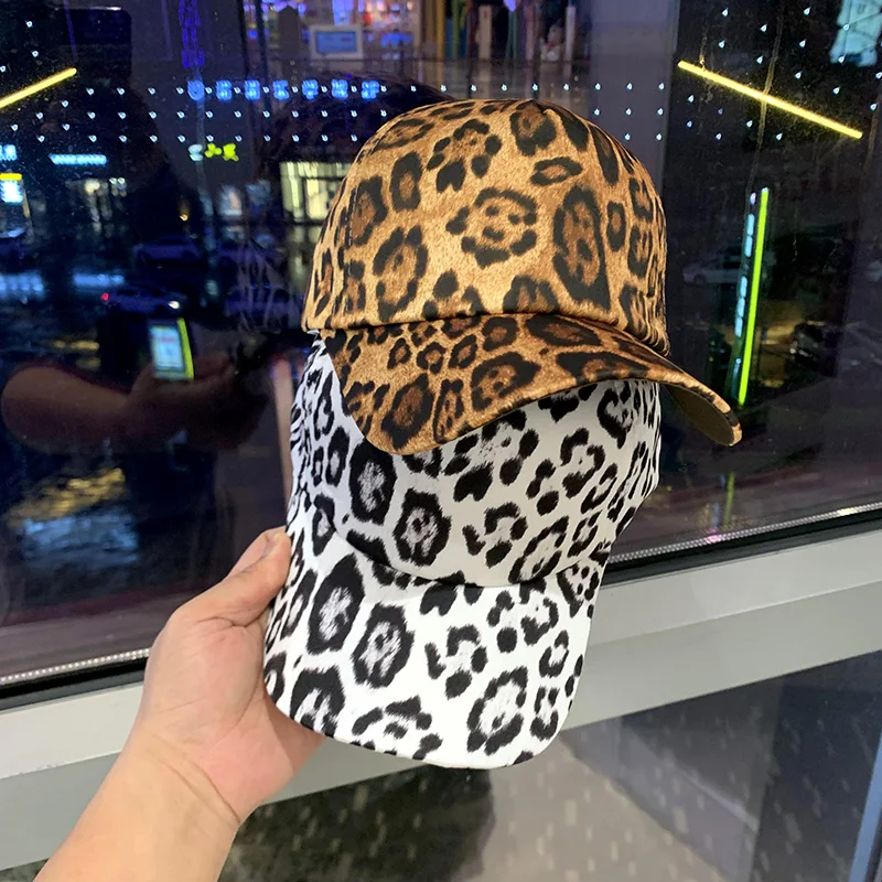 Top Trends: 2022 New Ladies Hat Korean Fashion Wild Spring And Autumn Thin Leopard Print Cap Couples Shopping Outdoor Sunshade Baseball Caps Shoppable Styles