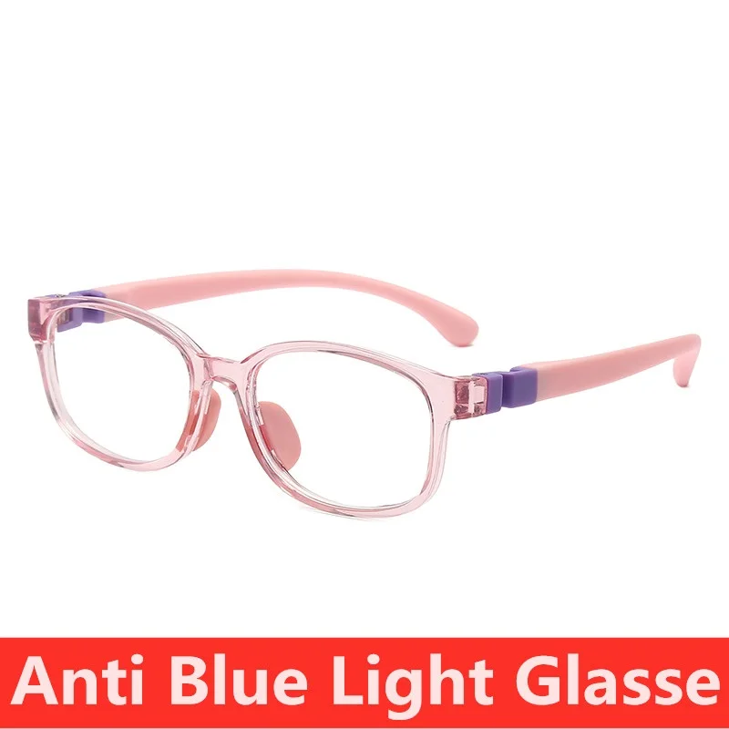 Top Trends: Anti Blue Light Kids Glasses Square Children Boy Girls Computer Silicone Frame Eyewear Boys Girls Anti Blue Light Eyeglasses Shoppable Styles