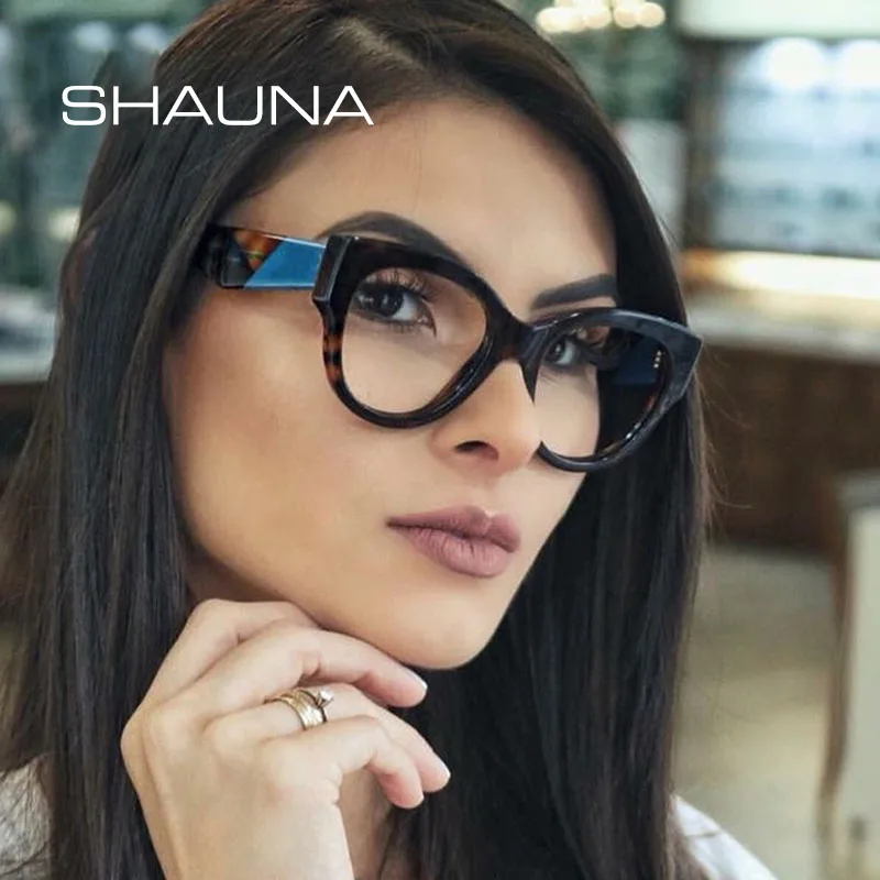 Top Trends: SHAUNA Anti-Blue Light Fashion Mixed Colors Women Eyeglasses Frame Reading Glasses UV400 Shoppable Styles