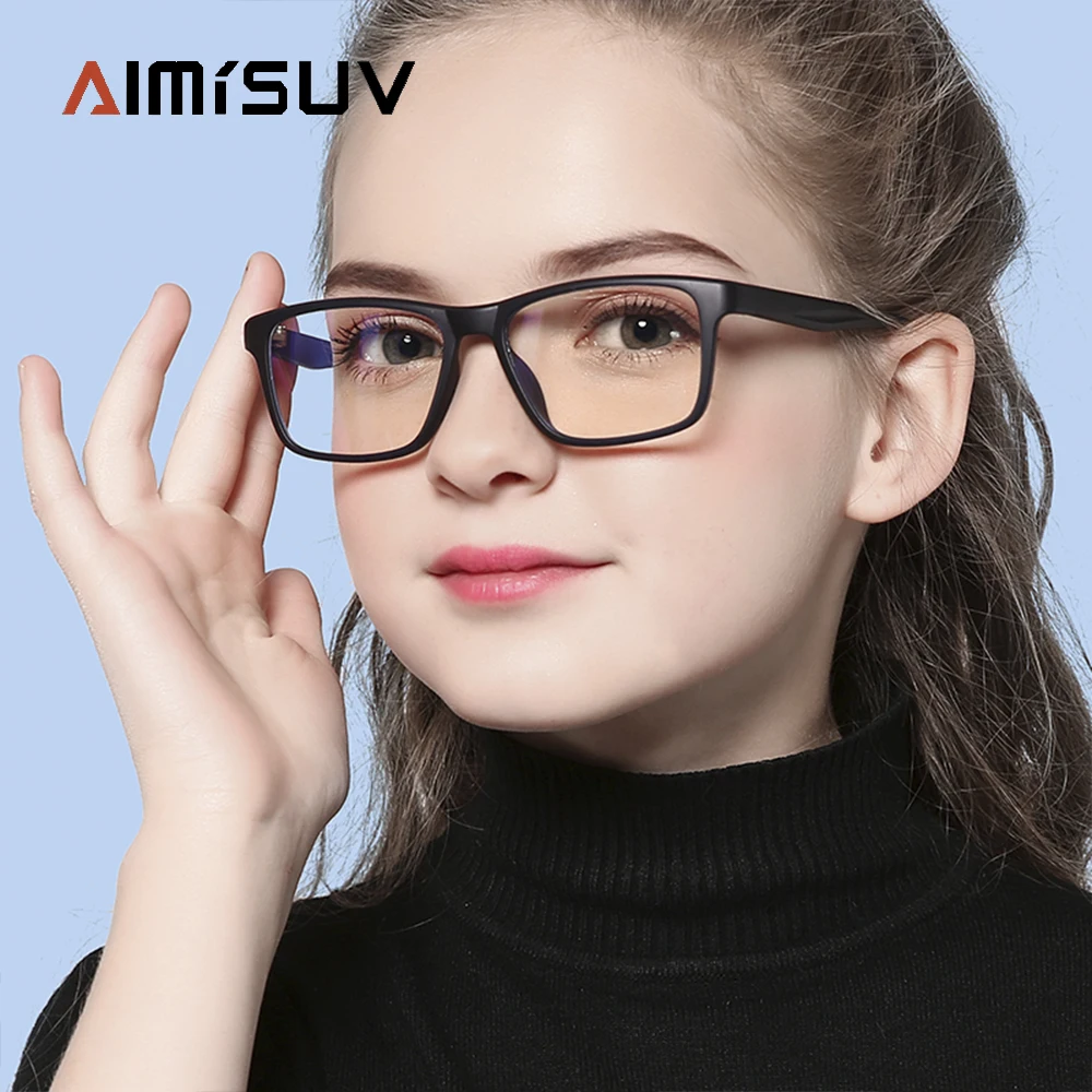 Top Trends: AIMISUV Fashion Glasses Kids Anti Blue Light Blocking Optical Frame Children Eyeglasses Girl Boy Clear Lenses UV400 Anti Glare Shoppable Styles