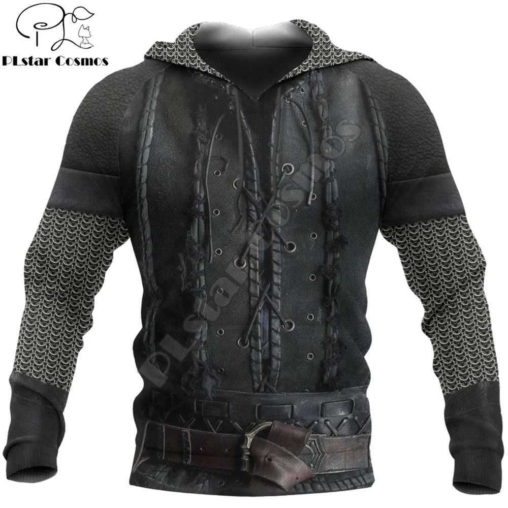 Top Trends: The Last Kingdom Warrior Chainmail Armor 3D Printed Men Hoodie Unisex Deluxe Sweatshirt Zip Pullover Casual Streetwear KJ390 Shoppable Styles