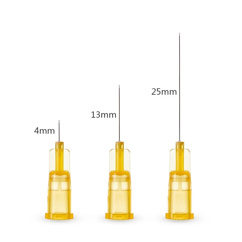 Top Trends: 100pcs / 50pcs / 10pcspcs Korean Hot Sell Painless Small Needle Beauty Ultrafine 30GX4mm X13mmX25mm Syringes Eyelid Tools Shoppable Styles