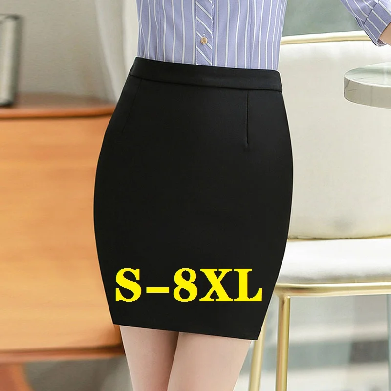 Top Trends: Women's Skirt Woman Skirts Bodycon Mini Skirt Suits High Waist Black Suit OL Office Skirts For Womens Plus Size Shoppable Styles